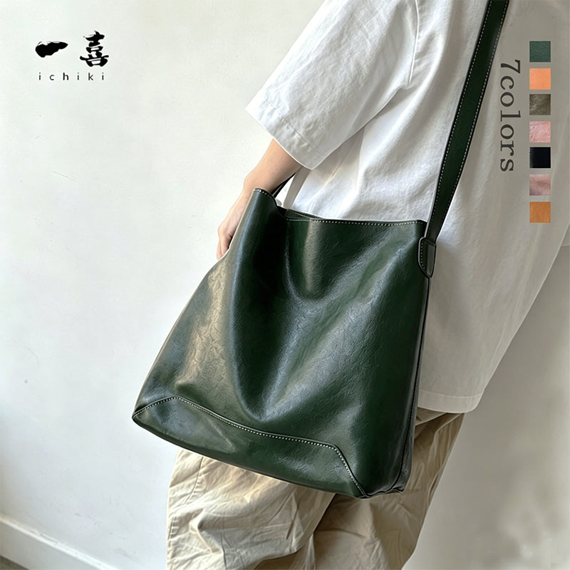Lumera Elin A4対応マグネットショルダー ダークグリーン