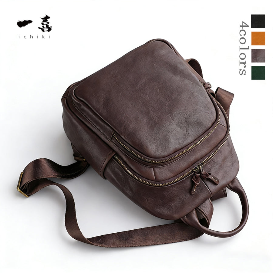 Lumera Camie ヌメ革リュック コーヒー