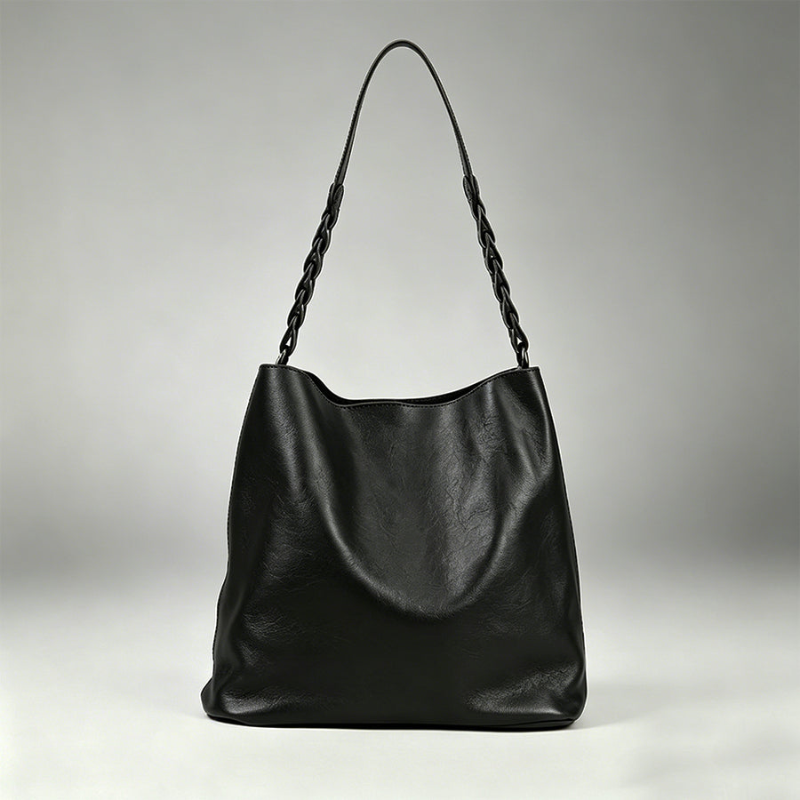 Lumera Coco 編み込みマグネットショルダー ブラック