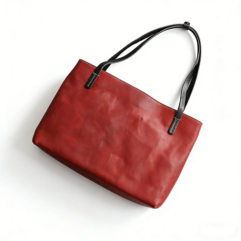 Lumera Nemu 本革トートバッグ ワインレッド