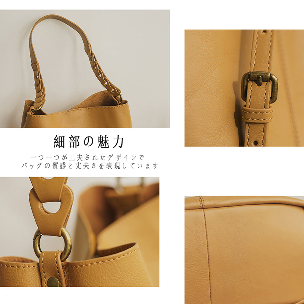 Lumera Coco 編み込みマグネットショルダー ブラック
